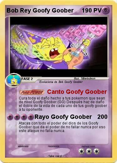 Pokemon Bob Rey Goofy Goober