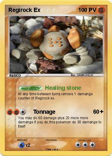 Pokemon Regirock Ex