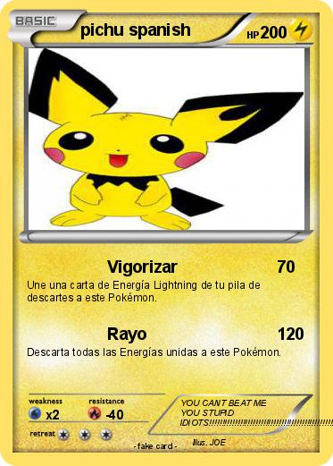 Pokemon pichu spanish