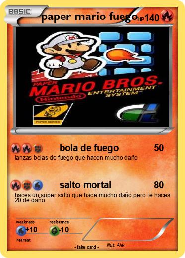 Pokemon paper mario fuego