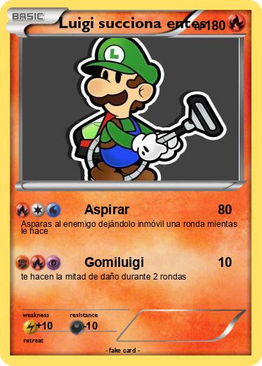 Pokemon Luigi succiona entes