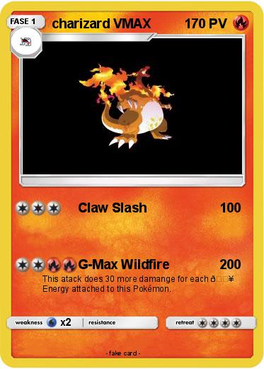 Pokemon charizard VMAX
