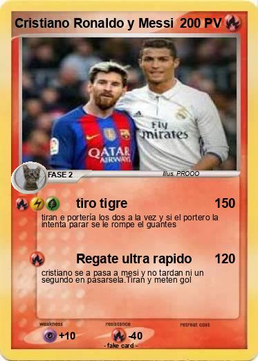 Pokemon Cristiano Ronaldo y Messi