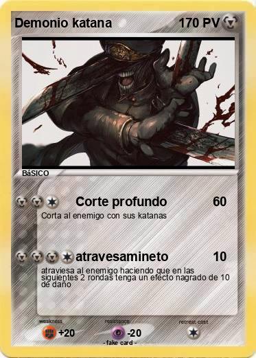 Pokemon Demonio katana