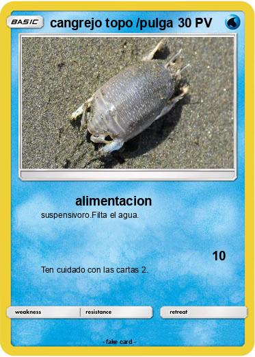 Pokemon cangrejo topo /pulga