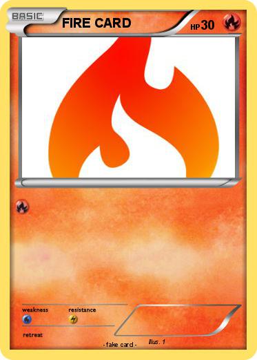 Pokemon FIRE CARD