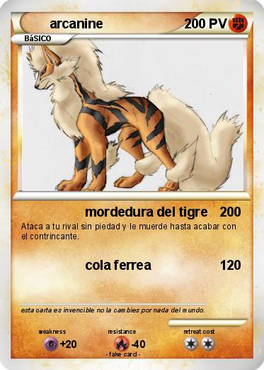 Pokemon arcanine