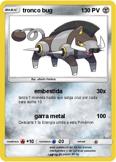 Pokemon tronco bug