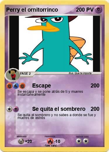 Pokemon Perry el ornitorrinco
