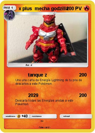 Pokemon x plus  mecha godzilla