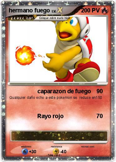 Pokemon hermano fuego
