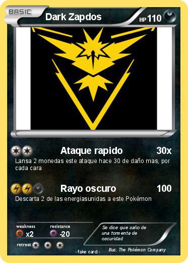 Pokemon Dark Zapdos