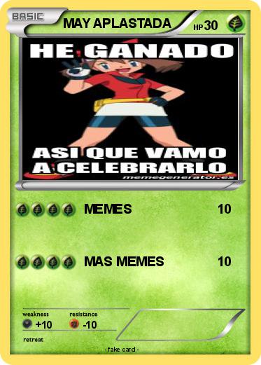 Pokemon MAY APLASTADA