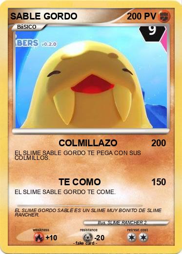 Pokemon SABLE GORDO Pokemon SABLE GORDO