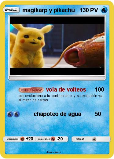 Pokemon magikarp y pikachu