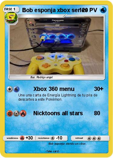 Pokemon Bob esponja xbox series