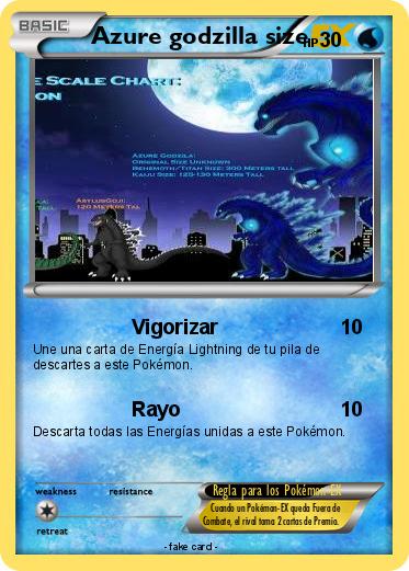 Pokemon Azure godzilla size