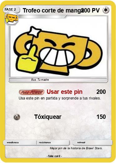 Pokemon Trofeo corte de manga