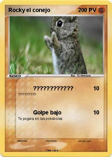 Pokemon Rocky el conejo