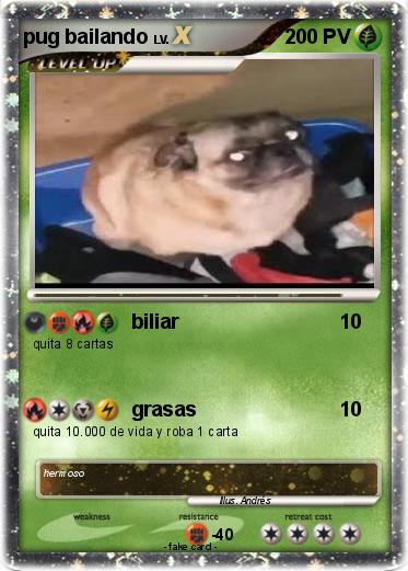 Pokemon pug bailando