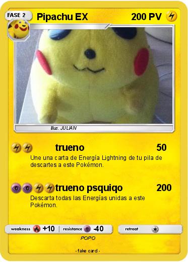 Pokemon Pipachu EX