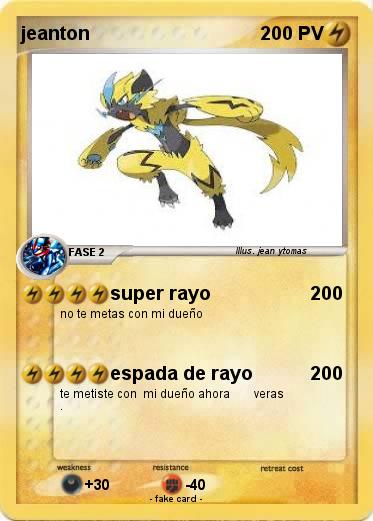 Pokemon jeanton