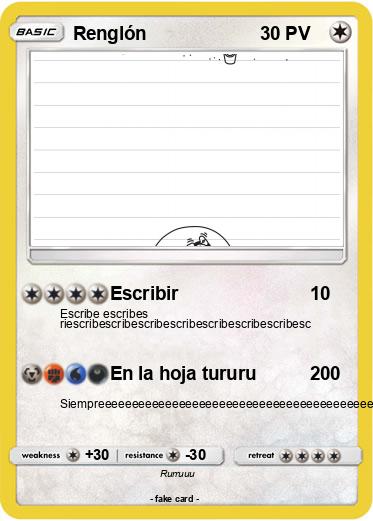 Pokemon Renglón
