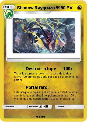 Pokemon Shadow Rayquaza 99