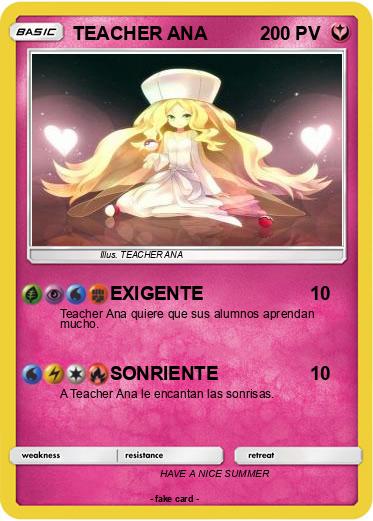 Pokemon TEACHER ANA