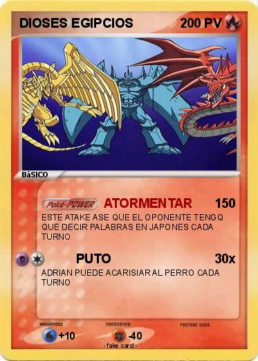 Pokemon DIOSES EGIPCIOS