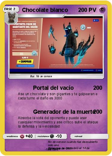 Pokemon Chocolate blanco