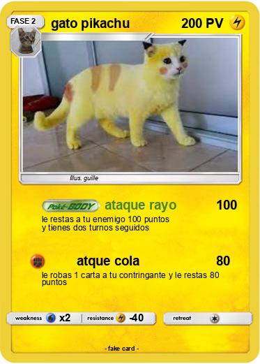 Pokemon gato pikachu