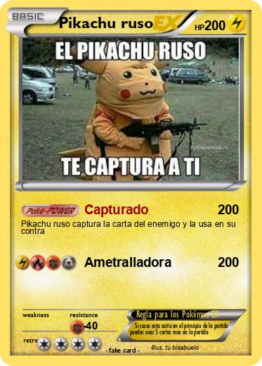 Pokemon Pikachu ruso