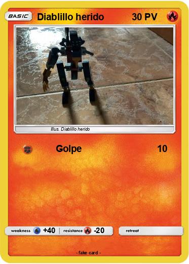 Pokemon Diablillo herido