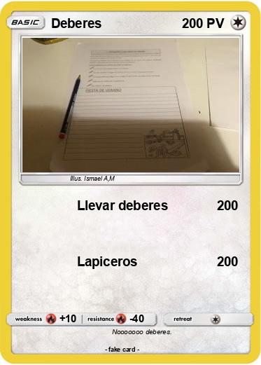 Pokemon Deberes