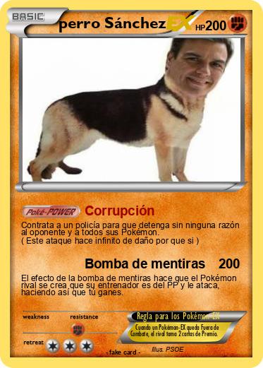 Pokemon perro Sánchez
