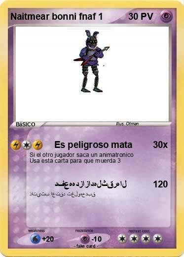 Pokemon Naitmear bonni fnaf 1