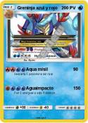 Greninja azul y