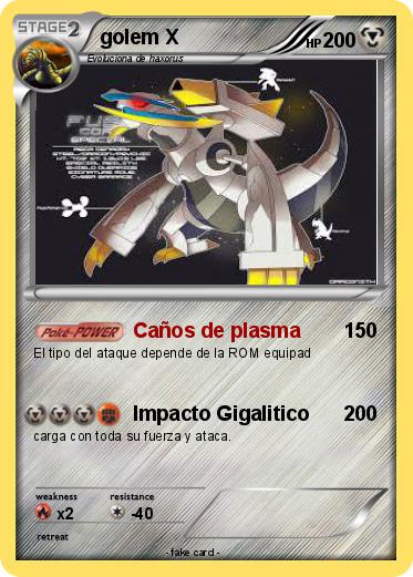 Pokemon golem X