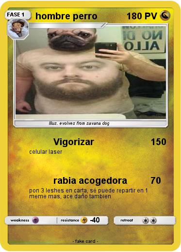 Pokemon hombre perro