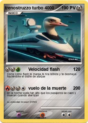 Pokemon trenostruzzo turbo 4000