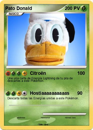 Pokemon Pato Donald