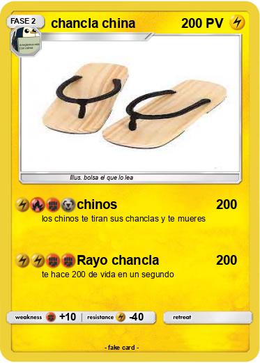 Pokemon chancla china