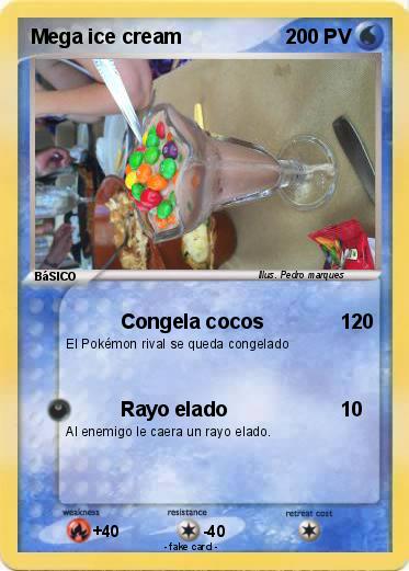 Pokemon Mega ice cream