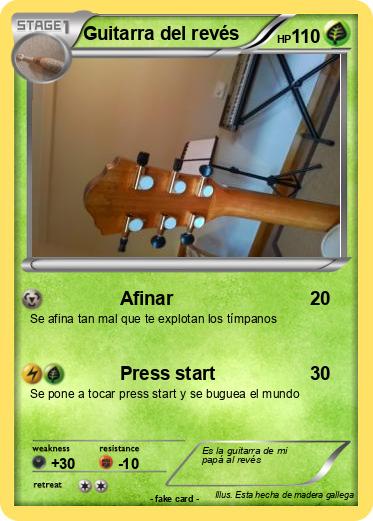Pokemon Guitarra del revés