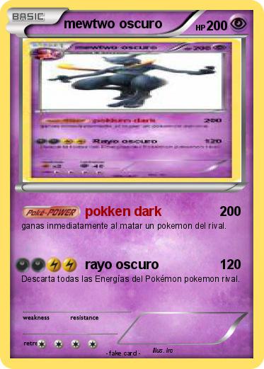Pokemon mewtwo oscuro