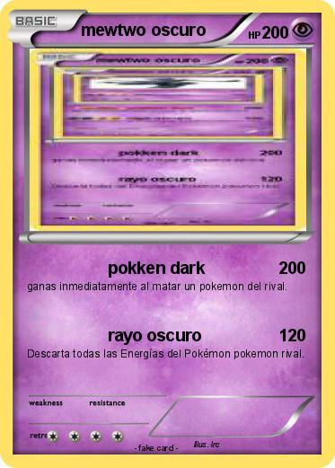 Pokemon mewtwo oscuro
