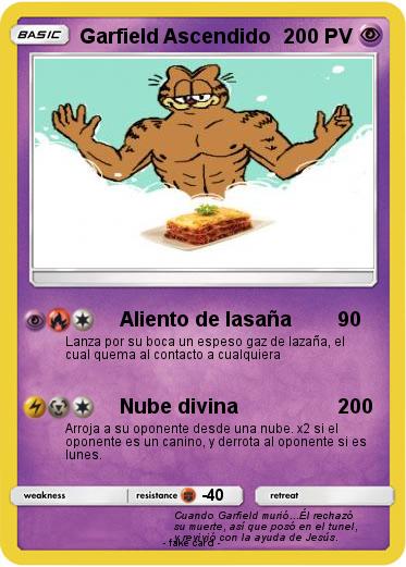 Pokemon Garfield Ascendido