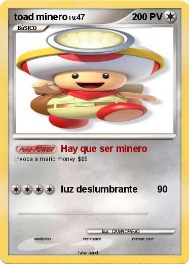 Pokemon toad minero
