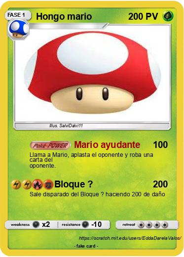 Pokemon Hongo mario